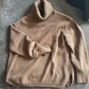 Kittenish Brown Turtleneck Sweater